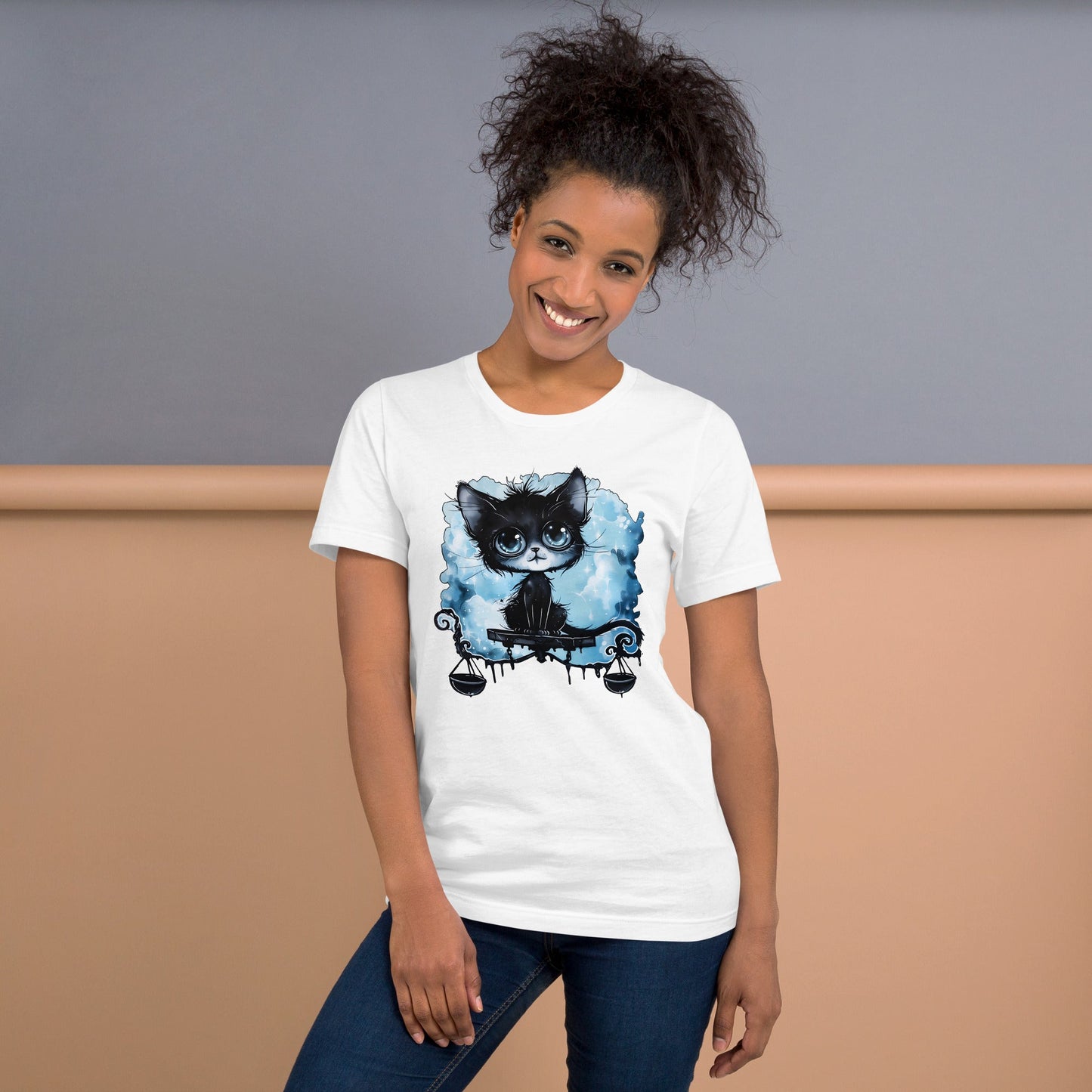 Libra cat Unisex t-shirt